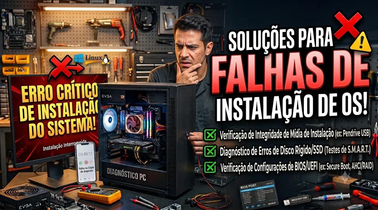 Computador Não Instala o Sistema Operacional