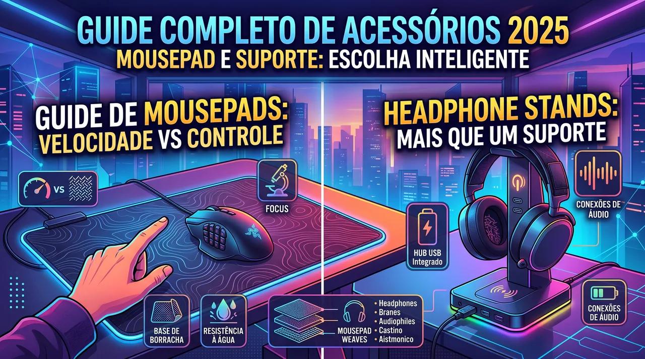 Mousepad e Suporte para Fones: Como Escolher o Ideal